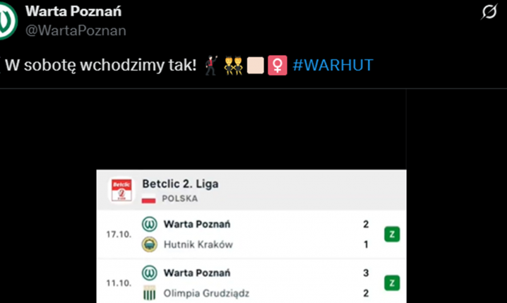 POST Warty Poznań po 7 WYGRANYCH Z RZĘDU! xD [VIDEO]